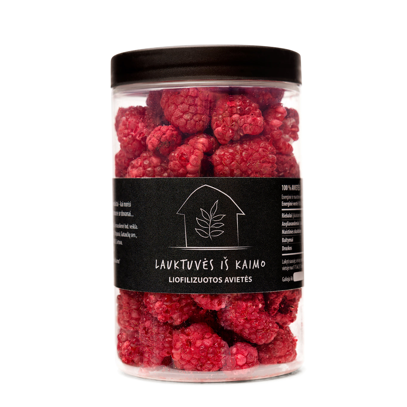 Šaltyje džiovintos avietės