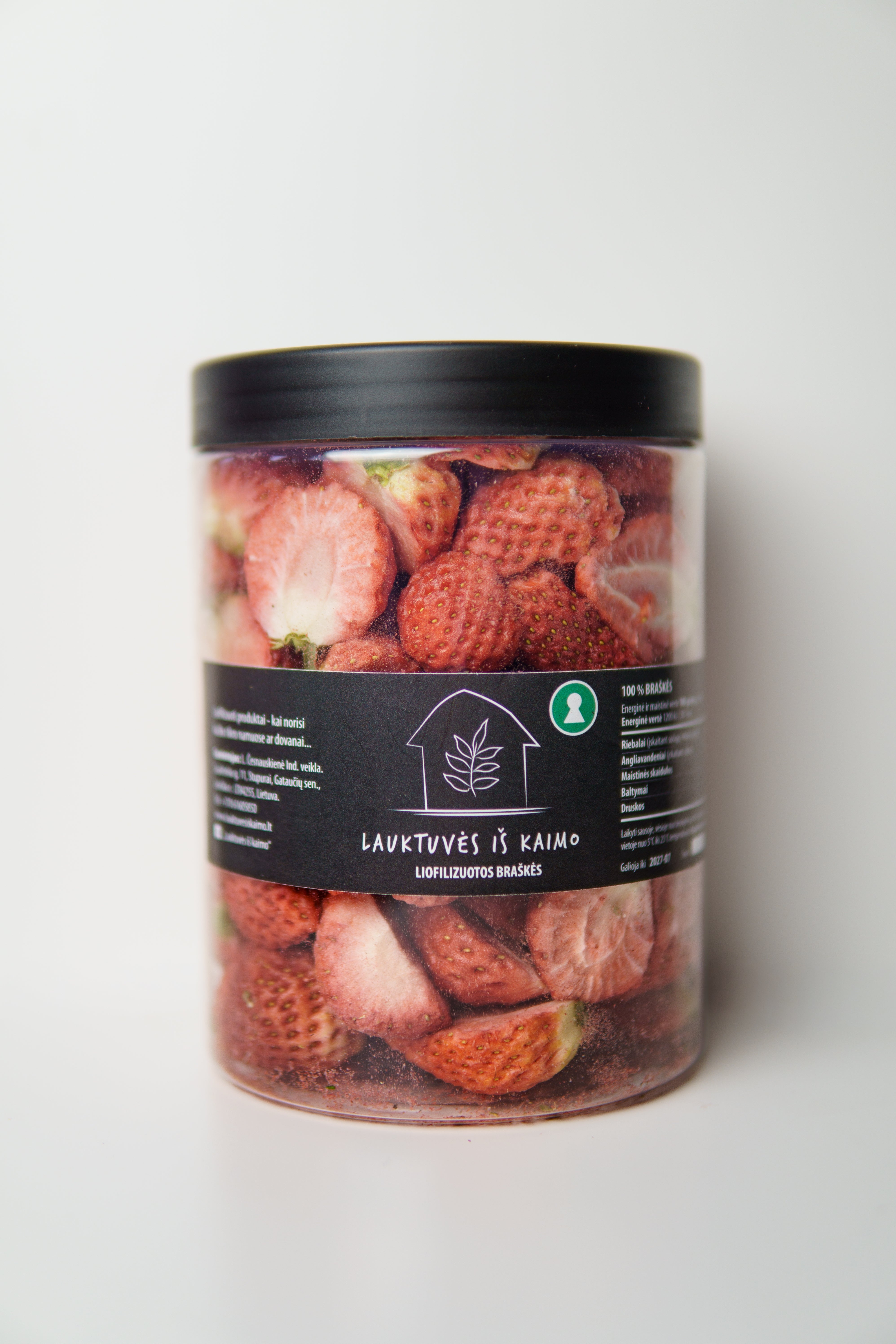 Šaltyje džiovintos braškės