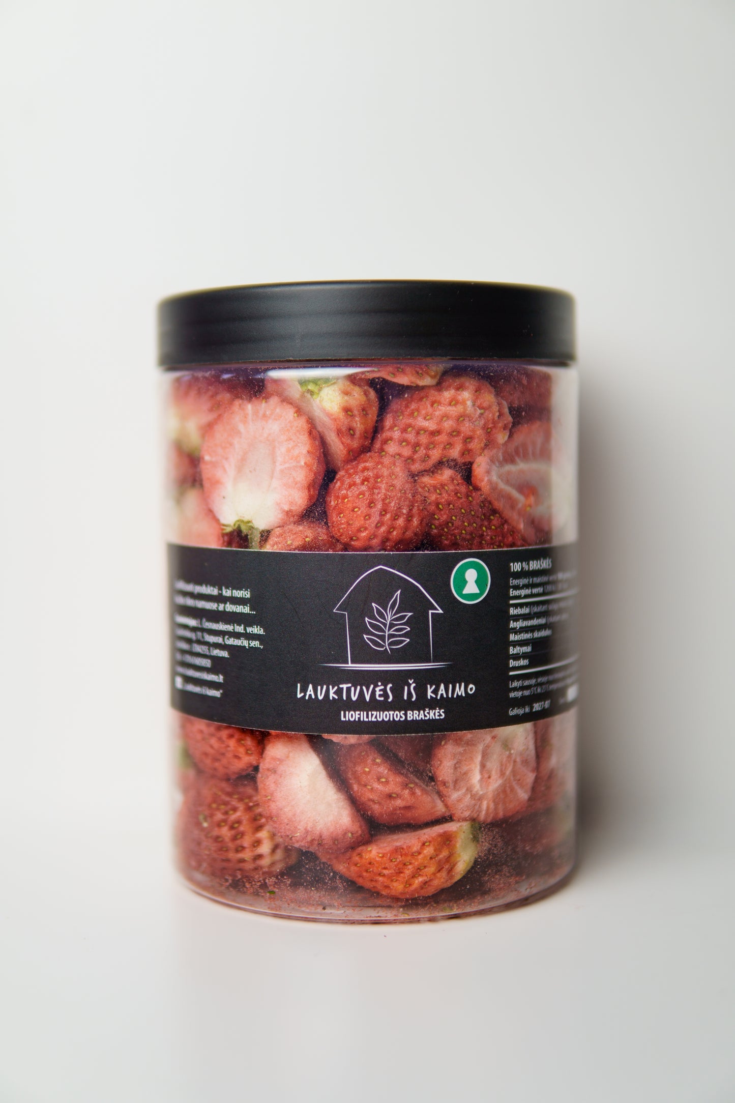 Šaltyje džiovintos braškės