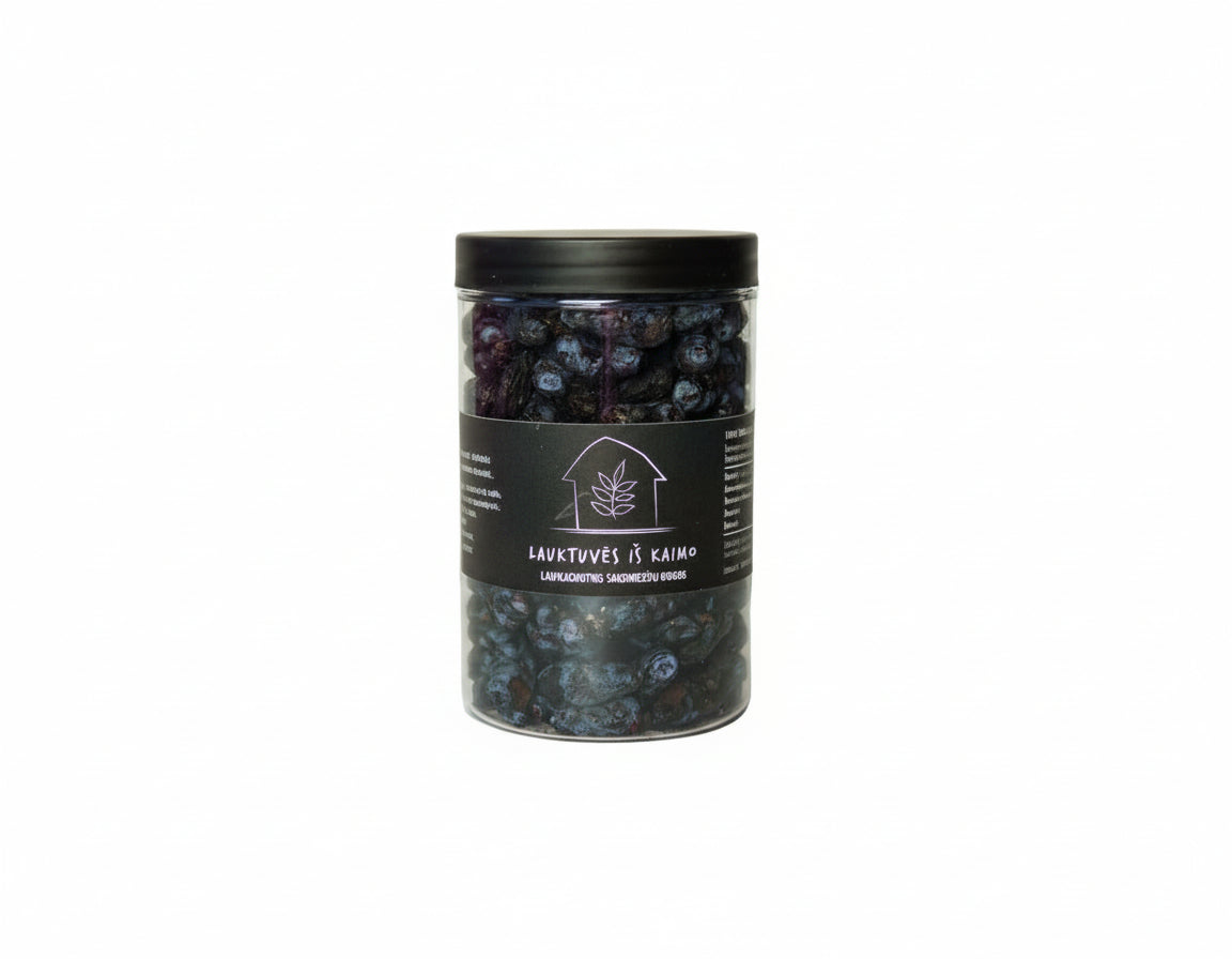 Šaltyje džiovintos sausmedžio uogos