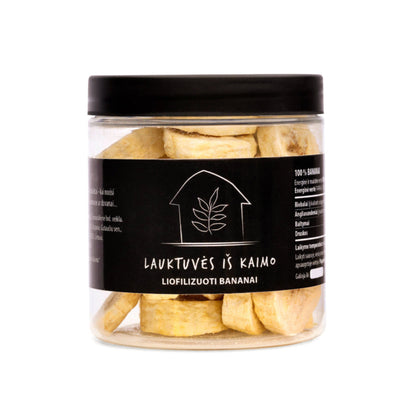 Šaltyje džiovinti bananai