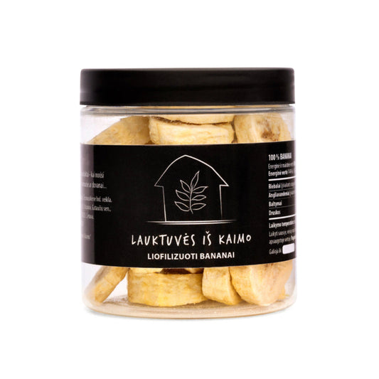 Šaltyje džiovinti bananai