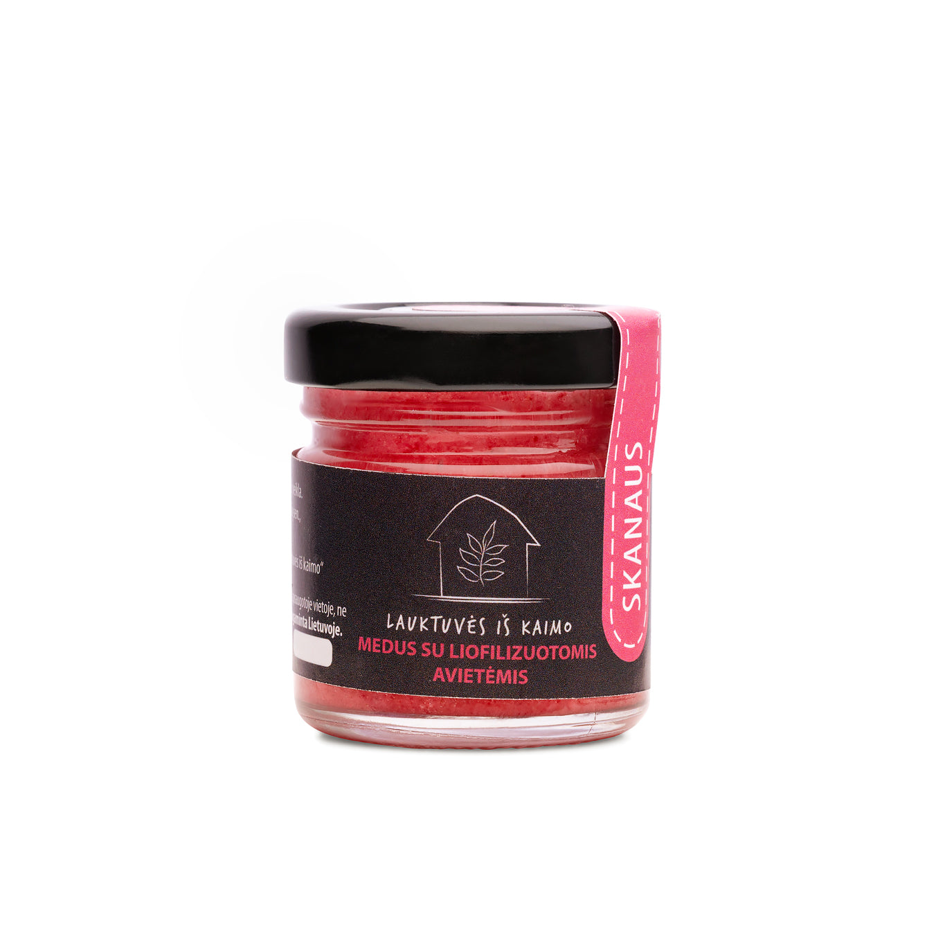 Medus su šaltyje džiovintomis avietėmis