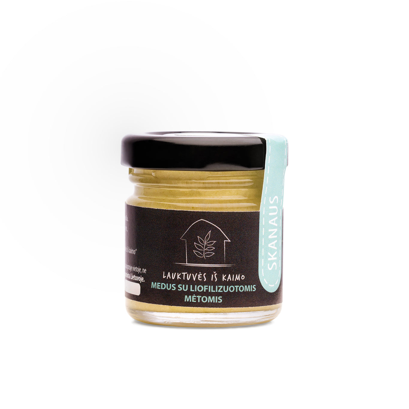 Medus su šaltyje džiovintomis mėtomis