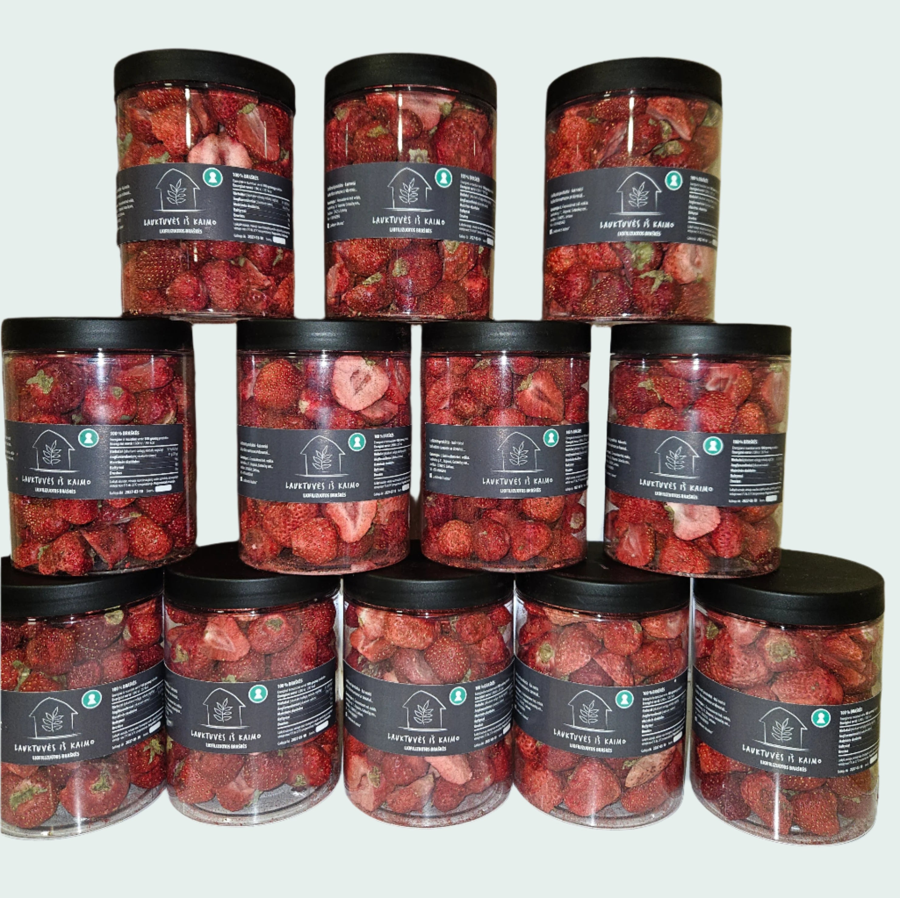 Šaltyje džiovintos braškės