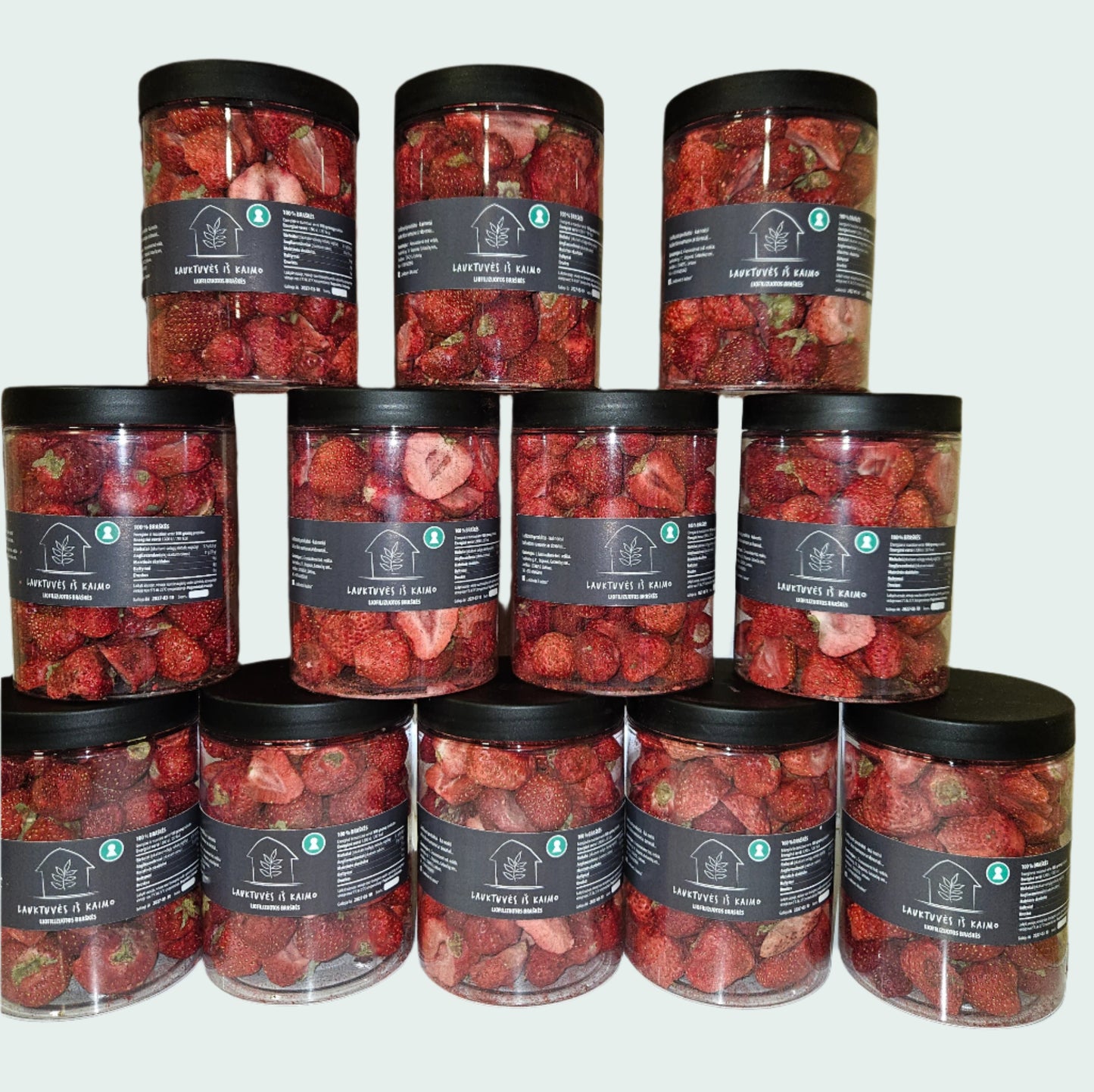 Šaltyje džiovintos braškės